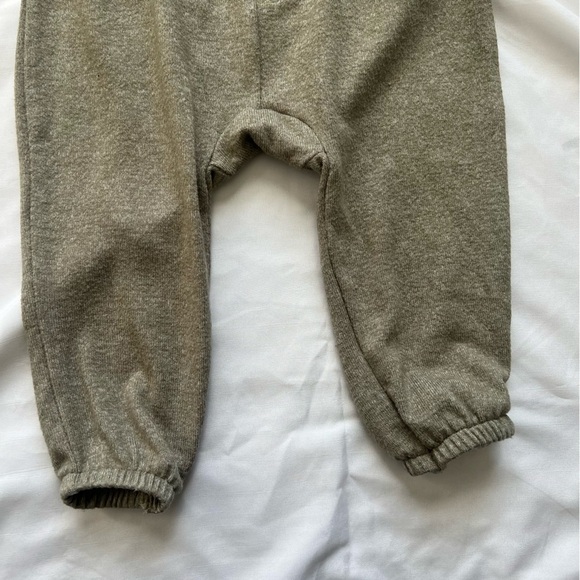 Easy Peasy Cozy Green Striped Hoodie and Pants Set Size 6-9 Months - Picture 14 of 16